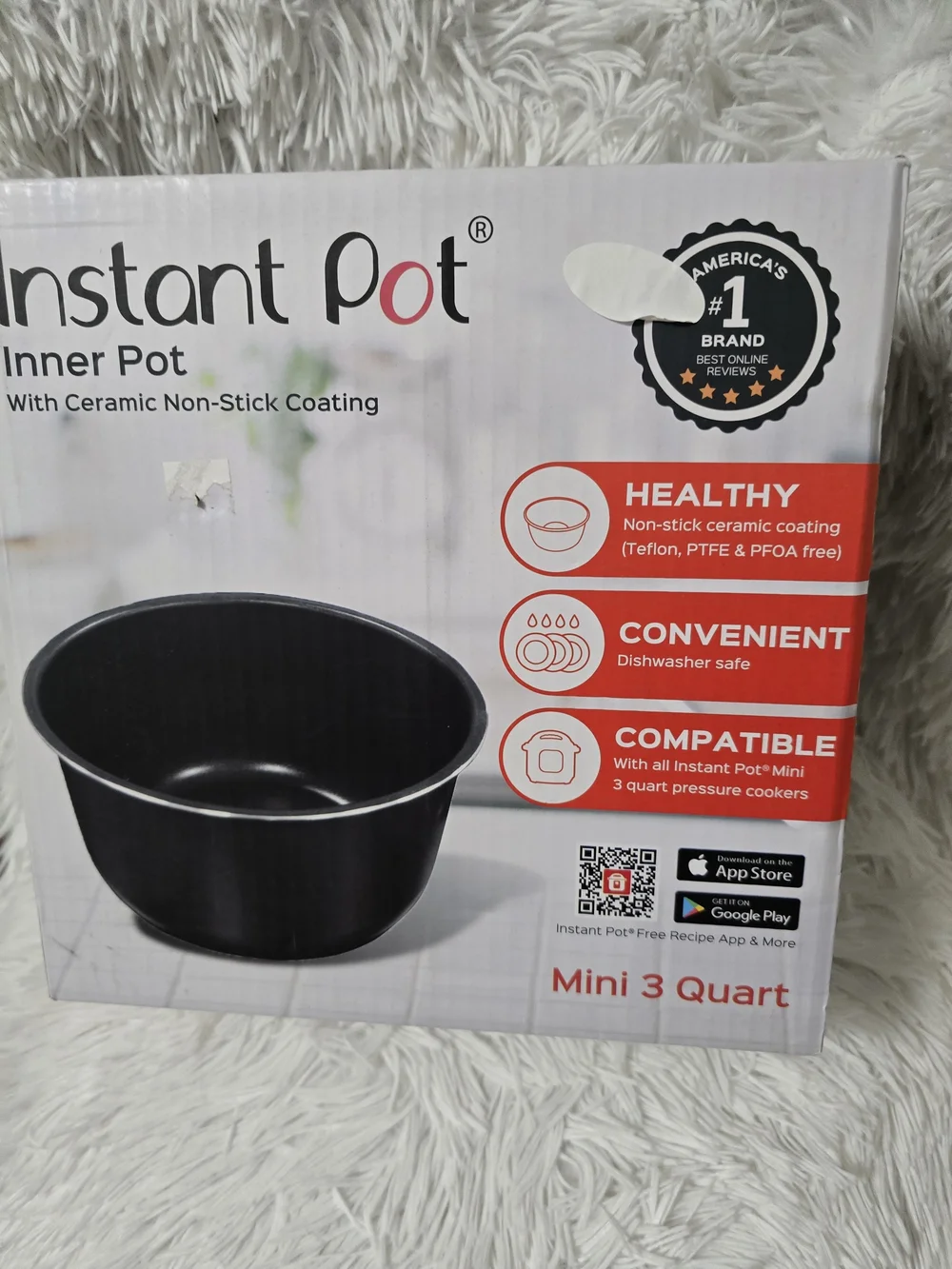 Instant Pot Mini 3-Quart Replacement Inner Pot - Black